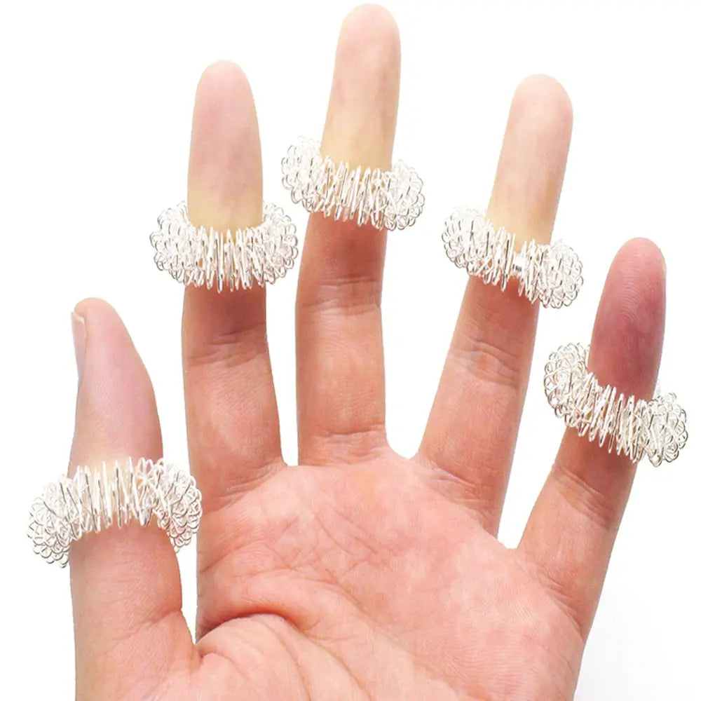 Metal Acupuncture Finger Massage Ring