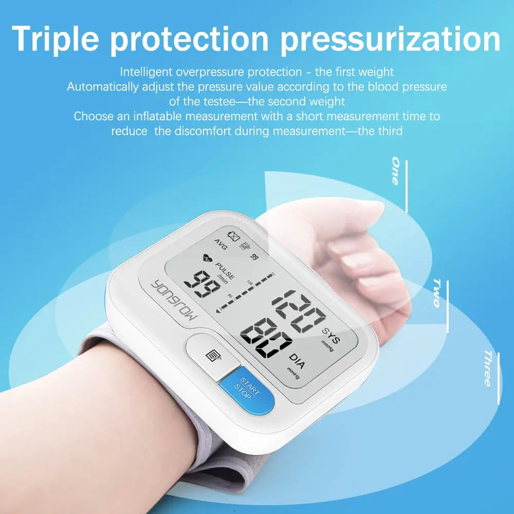 Digital Wellness Wrist Traker - CE Certified, Adjustable Cuff, LCD Display Healux
