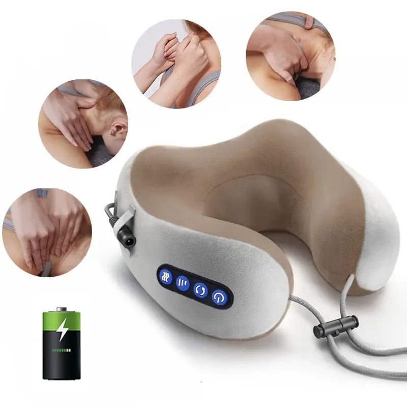 Electric U-Shaped Neck Massage Pillow