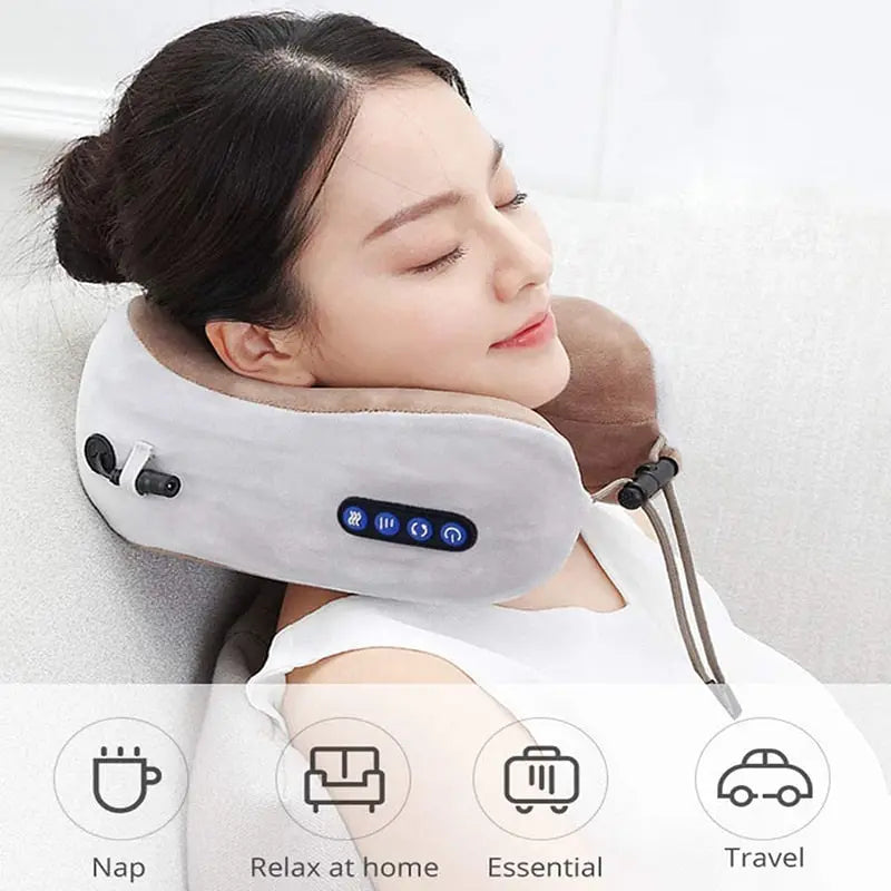 Electric U-Shaped Neck Massage Pillow