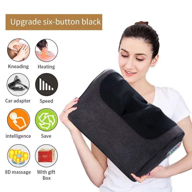 Infrared Heating Pillow for Neck and Shoulder Massage Healux