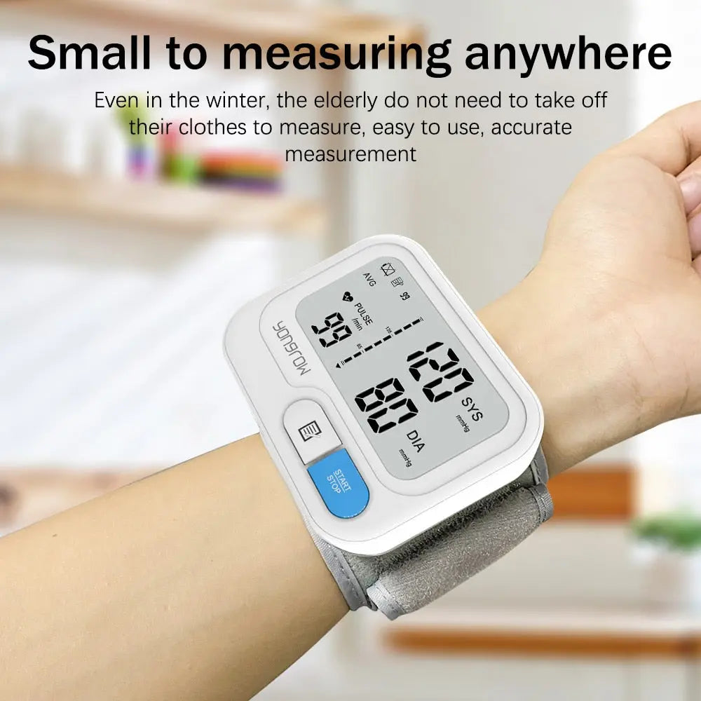 Digital Wellness Wrist Traker - CE Certified, Adjustable Cuff, LCD Display Healux