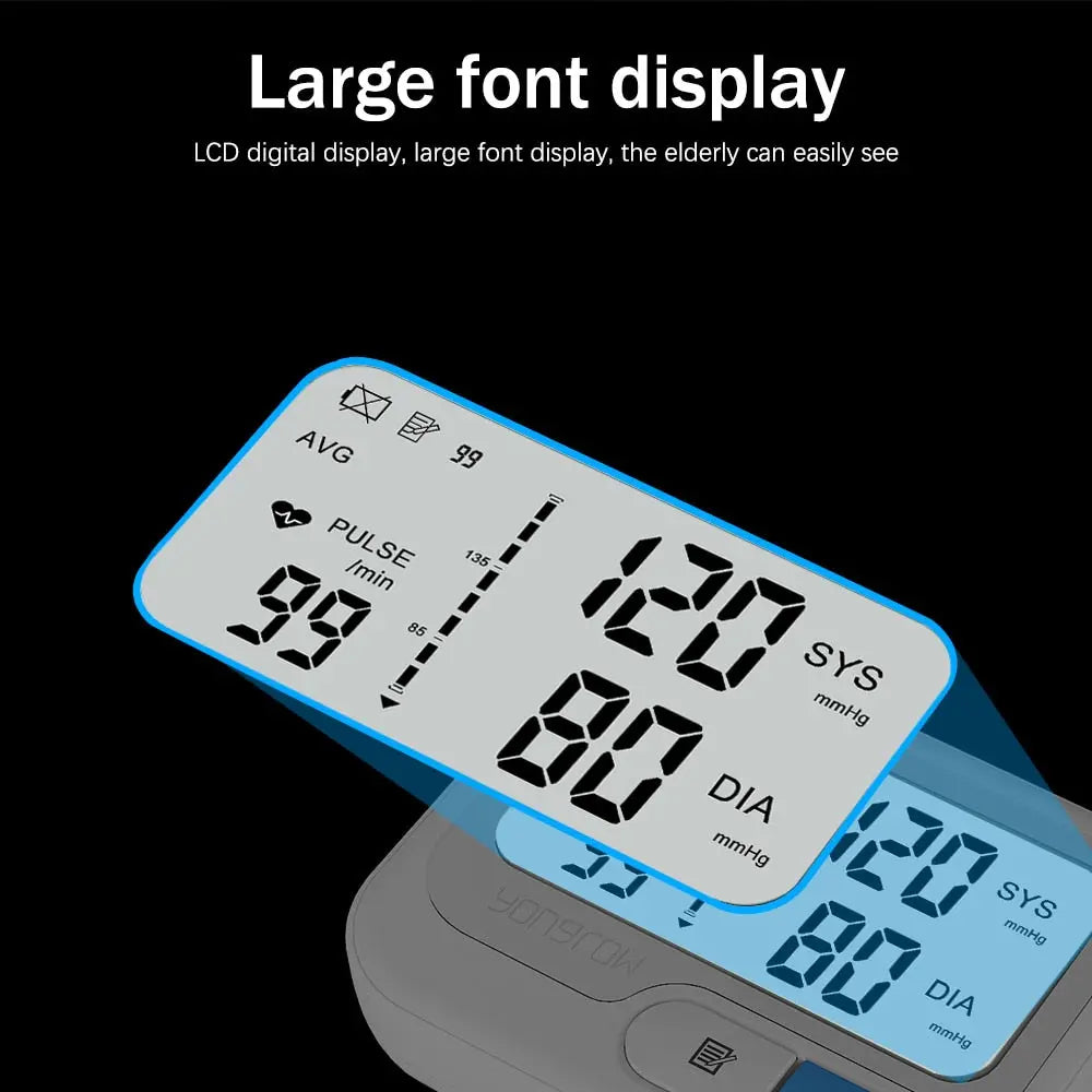 Digital Wellness Wrist Traker - CE Certified, Adjustable Cuff, LCD Display Healux